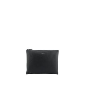 Pourchet Tassen, Heren, Zwart, ONE Size, Leer, Corso Small Clutch