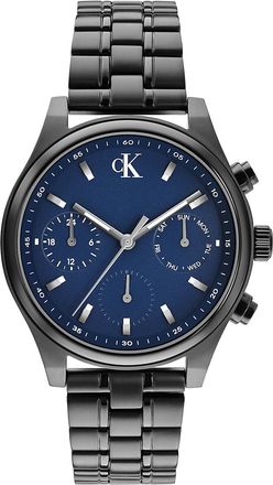 Calvin Klein Mens Monogram Chronograph Bracelet Watch - Navy - OS