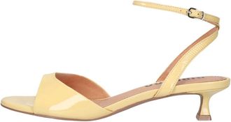 Bibi Lou 599Z21Vk Platte Sandalen - Dames - Sandalen met hakken - Geel - 38 EU - Schoenen