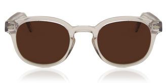 SmartBuy Collection Oval Full Rim Plastic Mens Prescription Sunglasses Clear Size 49 - SmartBuy Collection