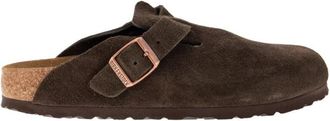 Birkenstock Suede Sabot - Heren - Slip ons - Bruin - 37 EU - Leer - Schoenen