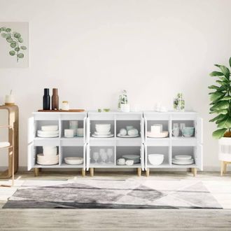 Berkfield Home Sideboards 3 pcs White 60x35x70 cm Engineered Wood | Size: 60 x 35 x 70 cm