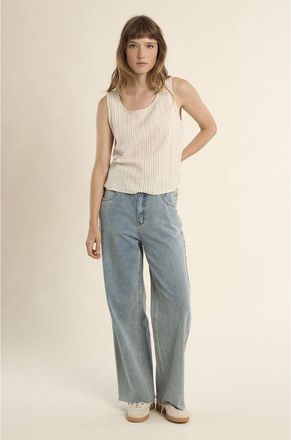 Molly Bracken Gestreepte blouse zonder mouwen