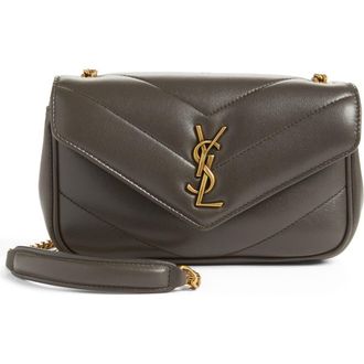 Saint Laurent Toy Loulou Quilted Leather Shoulder Bag in Urban Grey at Nordstrom