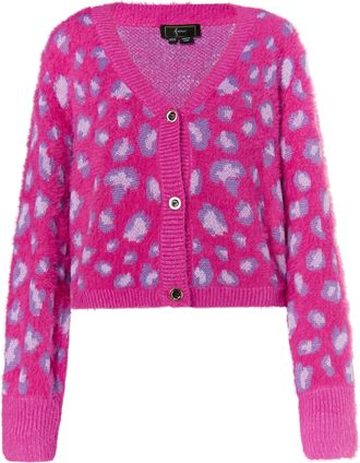 Faina Vest Dames Roze Veelkleurig