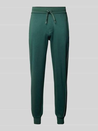 HUGO BOSS Tapered Fit Sweatpants mit Tunnelzug in Gruen, Gr&ouml;&szlig;e XXL