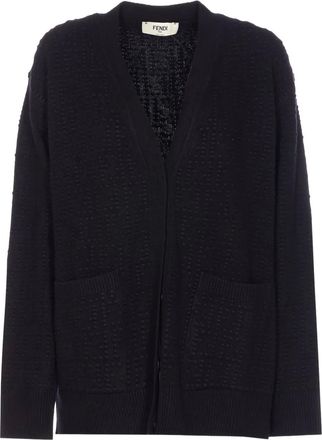 Fendi V-neck cardigan - Black