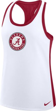 Nike Alabama Nike Womens Dri-FIT College Racerback Tank Top in White | 03E108DVABN-A80