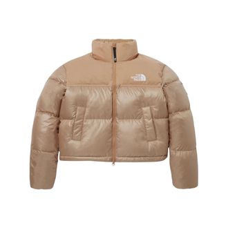 The North Face (WMNS) The North Face White Label Novelty Nuptse Down Jacket Asia Sizing Beige Brown NJ1DP85N