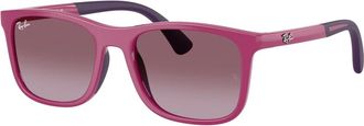 Ray-Ban Rj 9084S Vierkante Zonnebril - unisex - Zonnebrillen - Paars - 47 MM - Nylon - Accessoires
