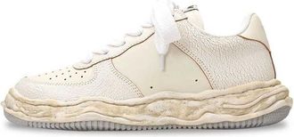 Miharayasuhiro Wayne OG Sole Cracking Leather Low White A12FW715-WHITE