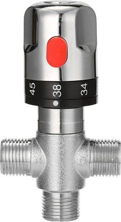 OEM Adjustable Brass Bathroom Thermostatic Mixer Tap, Hot And Cold Water Mixer Tap, Household Boiler Temperature Control Valve