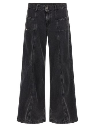 Diesel D-Akii Jeans Nero-Donna