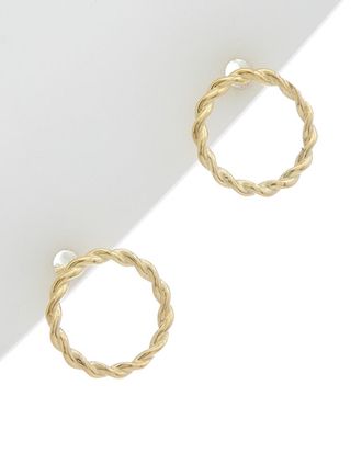 Italian Gold, Inc 14K Italian Gold Twisted Circle Earrings