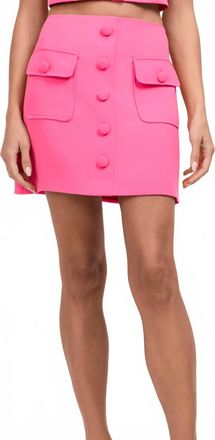 Trina Turk Medici Skirt In Magenta Milano