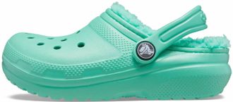 Crocs Kids Classic Lined Clog In Pistatio