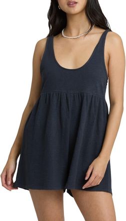 Billabong Easy Does It Cover-Up Romper in Black Sands at Nordstrom, Size Small