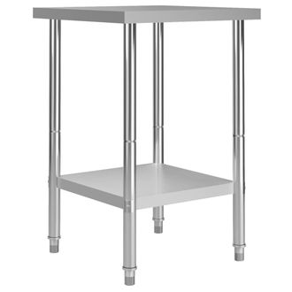 vidaXL Vidaxl - Mesa De Trabajo Para Cocina Acero Inoxidable 60x60x85 Cm