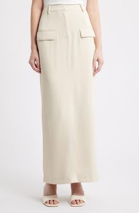 Odd Muse The Ultimate Muse Maxi Trouser Skirt in Oat at Nordstrom, Size X-Small