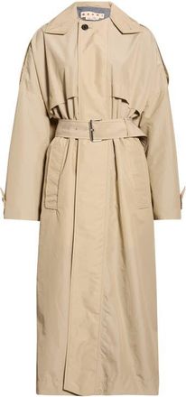 Marni Water Repellent Belted Nylon Blend Trench Coat in 00W32 Moccasin at Nordstrom, Size 40