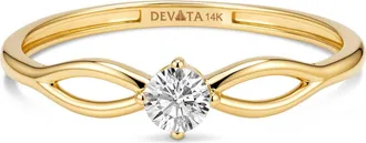 Devata Devata Love Knot Ring in 14K Gold, 3mm at Nordstrom, Size 7