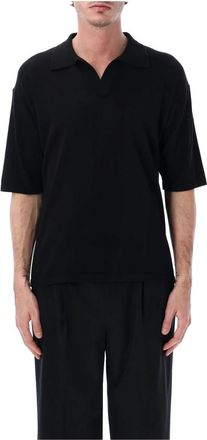 Roberto Collina Over Polo - Heren - Polos - Zwart - L - Katoen - Tops