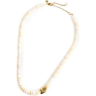 Madewell Puka Shell Bead Necklace in Vintage Ivory at Nordstrom