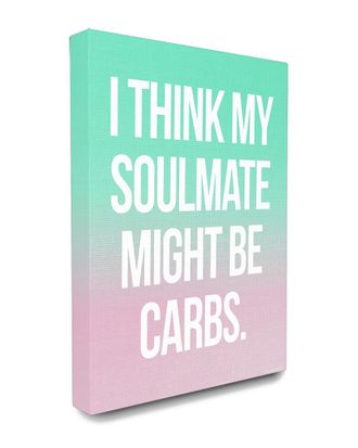 Stupell Industries Home Decor Carb Soulmate Humor Typography