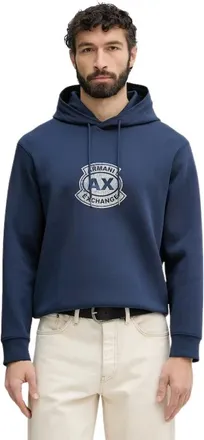 A|X Armani Exchange Hombre, Sudaderas, Azul, Talla: S