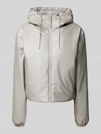 Rains Funktionsjacke mit Kapuze Modell Lohja in Hellgrau, Gr&ouml;&szlig;e XL