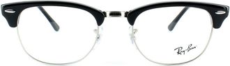 Ray-Ban Unisex Glasses Frames 5154 Clubmaster 2000 Shiny Black 49mm - One Size