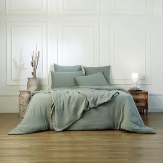 Febronie Funda n&oacute;rdica gasa de algod&oacute;n verde celad&oacute;n 260x240
