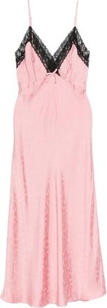 Rixo Alberta Lace-trim Jacquard Maxi Dress