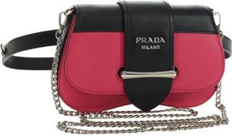 Prada Pre-owned Vintage Schoudertas - Dames - Vintage Schoudertas - Roze - ONE Size - Leer - Vintage