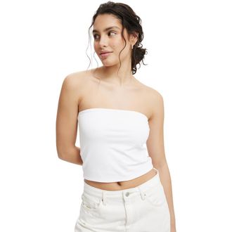 Cotton On Womens All Day Tube Top in White at Nordstrom, Size Xxx-Small
