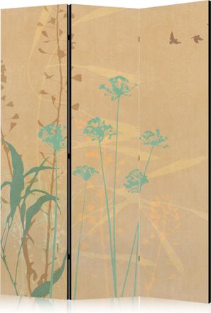 Artgeist Biombo Decorativo Artgeist Herbes Sunset Dorado 135x172 Cm