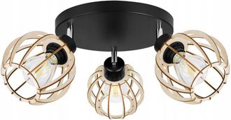 OEM L&aacute;mpara De Techo Colgante Led Moderna De Madera