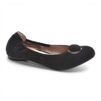 BeautiFeel Womens Mary Ballerina Flats In Black Suede