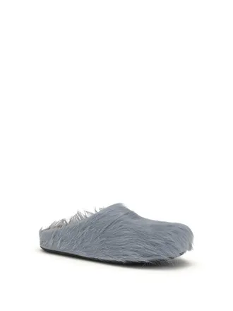 Marni Fussbett Mule Flat - Gray