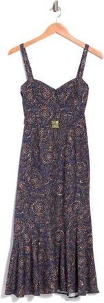 Hutch Lydia Belted Midi Dress in Navy Multi at Nordstrom Rack, Size Small