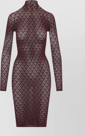 Wolford sheer lace long sleeve mermaid dress