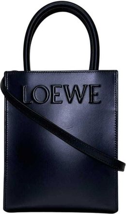 Loewe Black Leather Tote Bag (Pre-Owned)