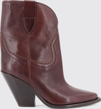 Isabel Marant Stivali texani Leyane in pelle con tacco alto svasato