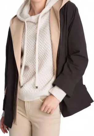 Elliott Lauren Double Vision Double Layer Rain Jacket In Black