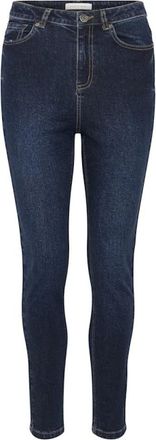 Kaffe KAwillow HW Slim Fit Jeans - Dames - Jeans - Blauw - Maat: W31 Katoen