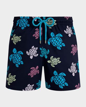 Vilebrequin Men & apos;s Multicolor Turtle Swim Trunks