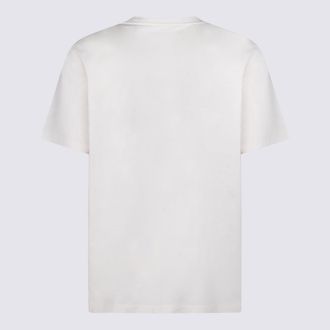 Yohji Yamamoto Unisex T-Shirts And Polos Chalk White _100 % Co