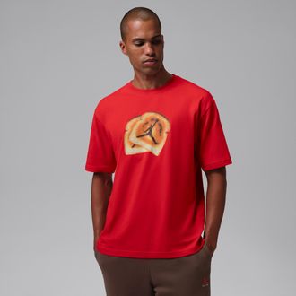 Nike Jordan Mens Jordan Brooklyn T-Shirt in Red | IX5408-636