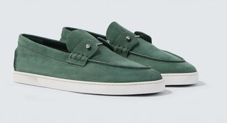 Christian Louboutin Chambeliboat leather slip-on shoes