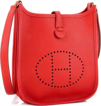 Hermès Long Strap Evelyne Bag Epsom TPM crossbody bag - Rood